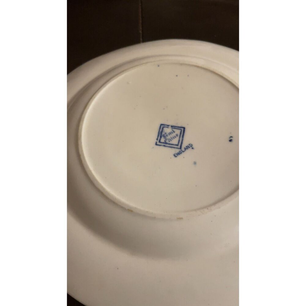 Vintage Ridgway Semi China England Blue Willow Salad Plates 8” Set of 2 - Picture 5 of 9